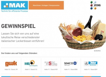 MAK Plastic Systems MB Gewinnspiel K-Messe 2016