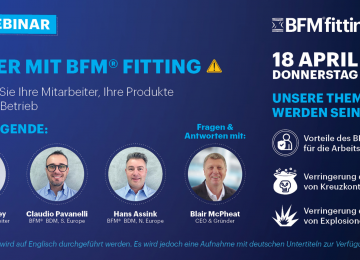 EINLADUNG ZUM BFM® WEBINAR - THEMA SICHERHEIT IN DER PRODUKTION 