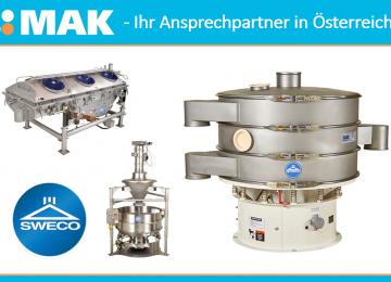 NEU bei MAK | Sweco Siebmaschinen