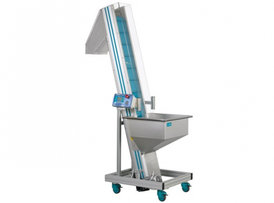 EV600 | Steilförderer mit Edelstahltrichter